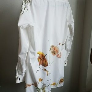 Hand painted tailored shirt. Unisex